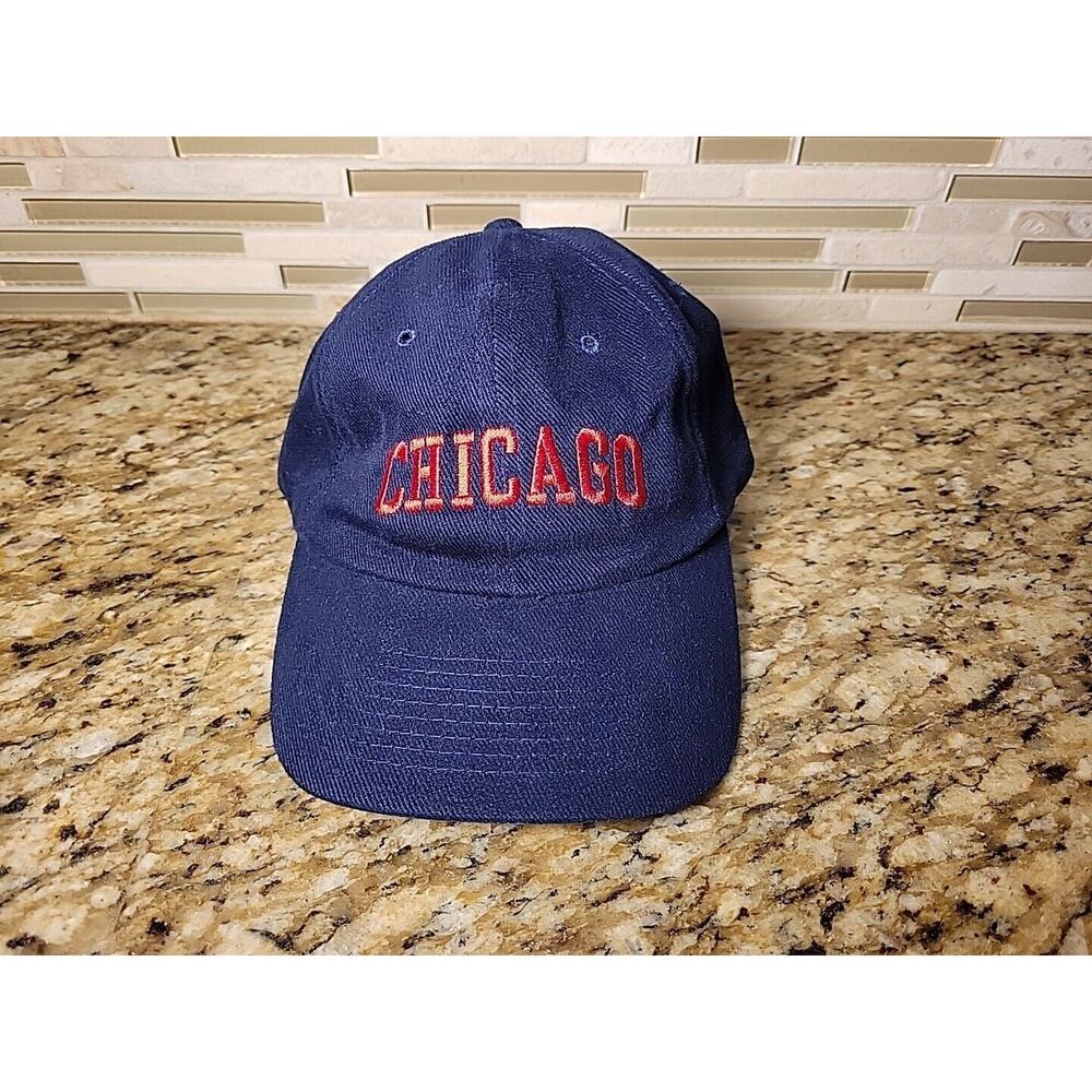 Chicago Cubs Hat Cap Blue Adjustable Hat MLB Baseball Strapback